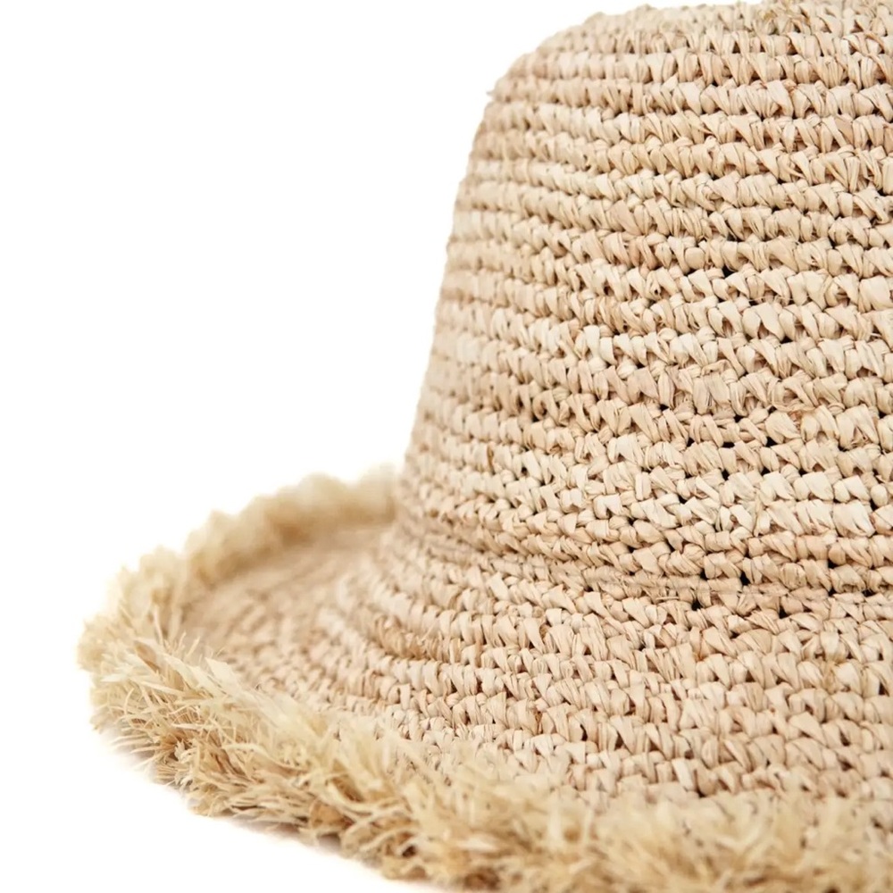 Coco Puff Raffia Bucket Hat - Picture 9 of 17